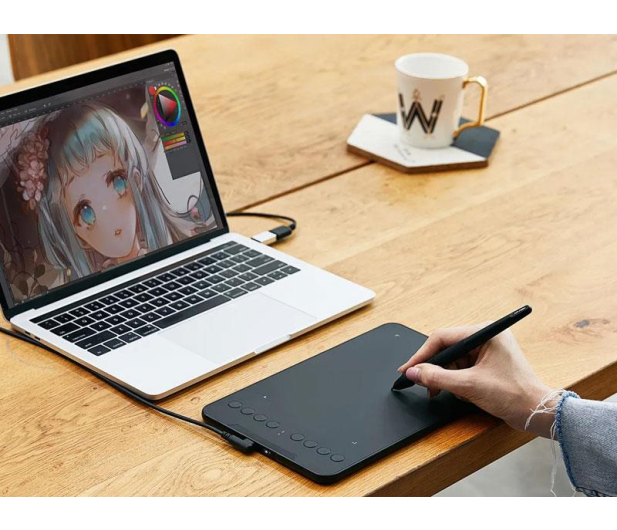 XP-Pen Deco Mini7W WiFi Czarny - 1483677 - zdjęcie 5